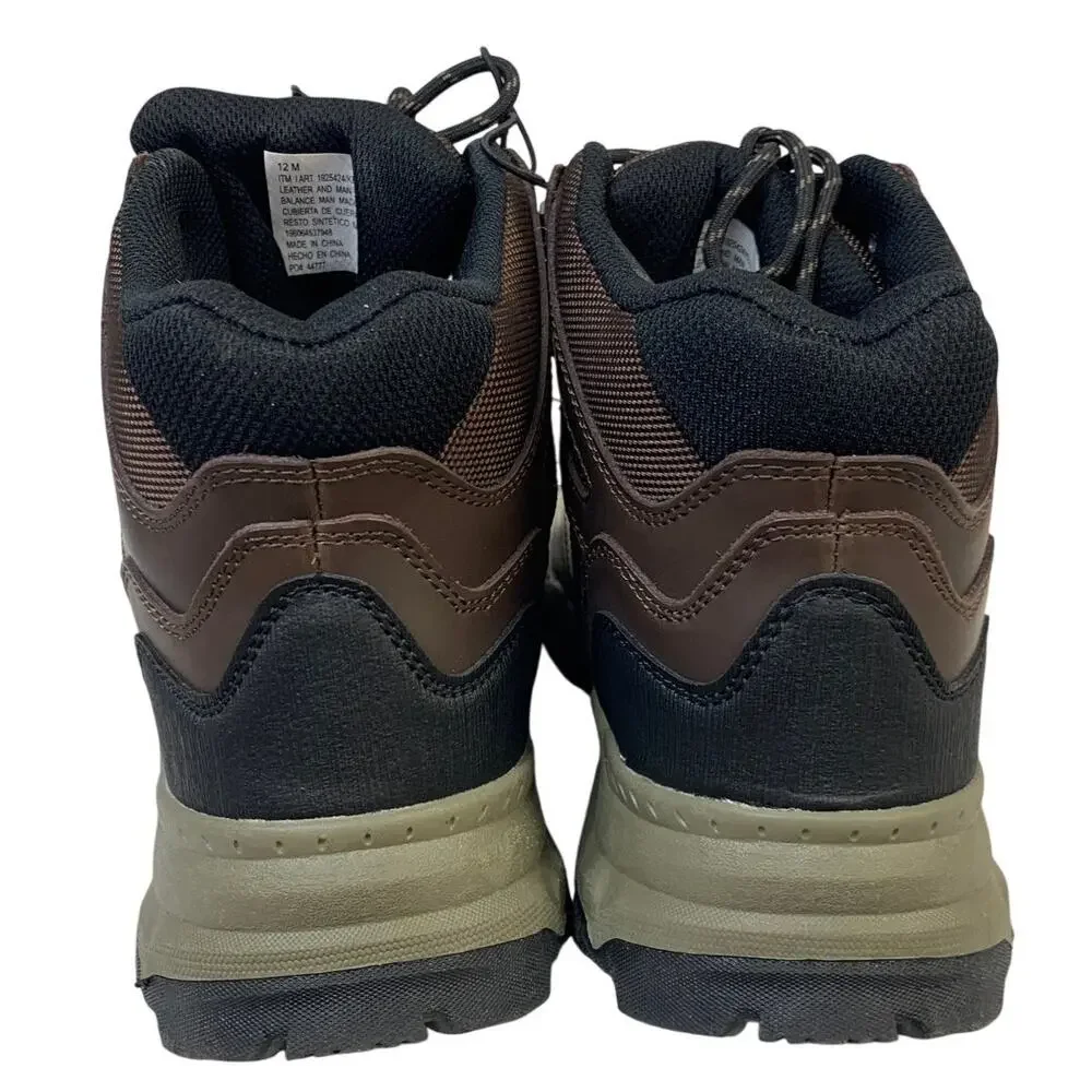 Khombu Mens Size 12 Brown Kenny Boots Lace Up Round Toe Waterproof Hiker Shoes
